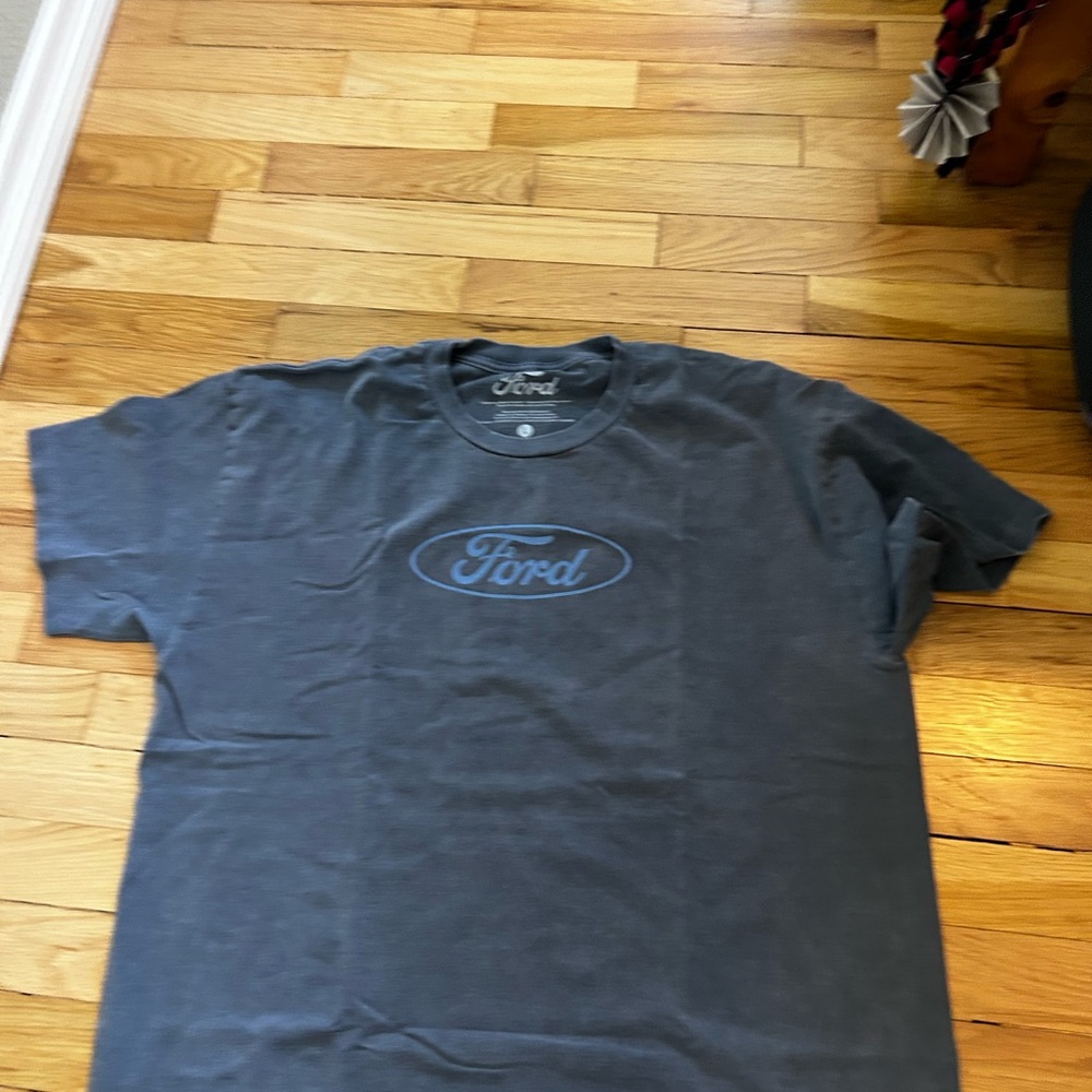 Ford Black T‑Shirt with Blue Logo